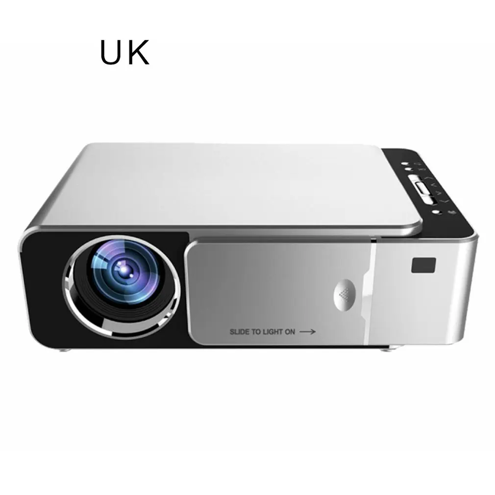 Светодиодный проектор ALSTON T6 full hd 4k 3500 лм HDMI совместимый с USB 1080p портативный