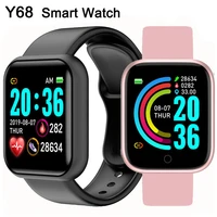 y68 smart watch women men sport bluetooth smart band heart rate monitor blood pressure fitness tracker bracelet for android ios