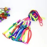 color dog harness strap dog collar with 1 2m pull strap pet dog chest strap dog supplies collar necklace dog leash