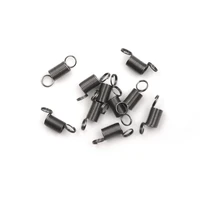10mm draw to 30mm stainless steel small tension spring 10pcs with hook for tensile diy toys