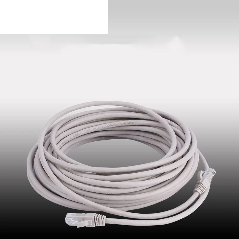 Сетевой кабель CAT6 плоский UTP Ethernet сетевой RJ45 соединительный LAN-кабель белый цвет -