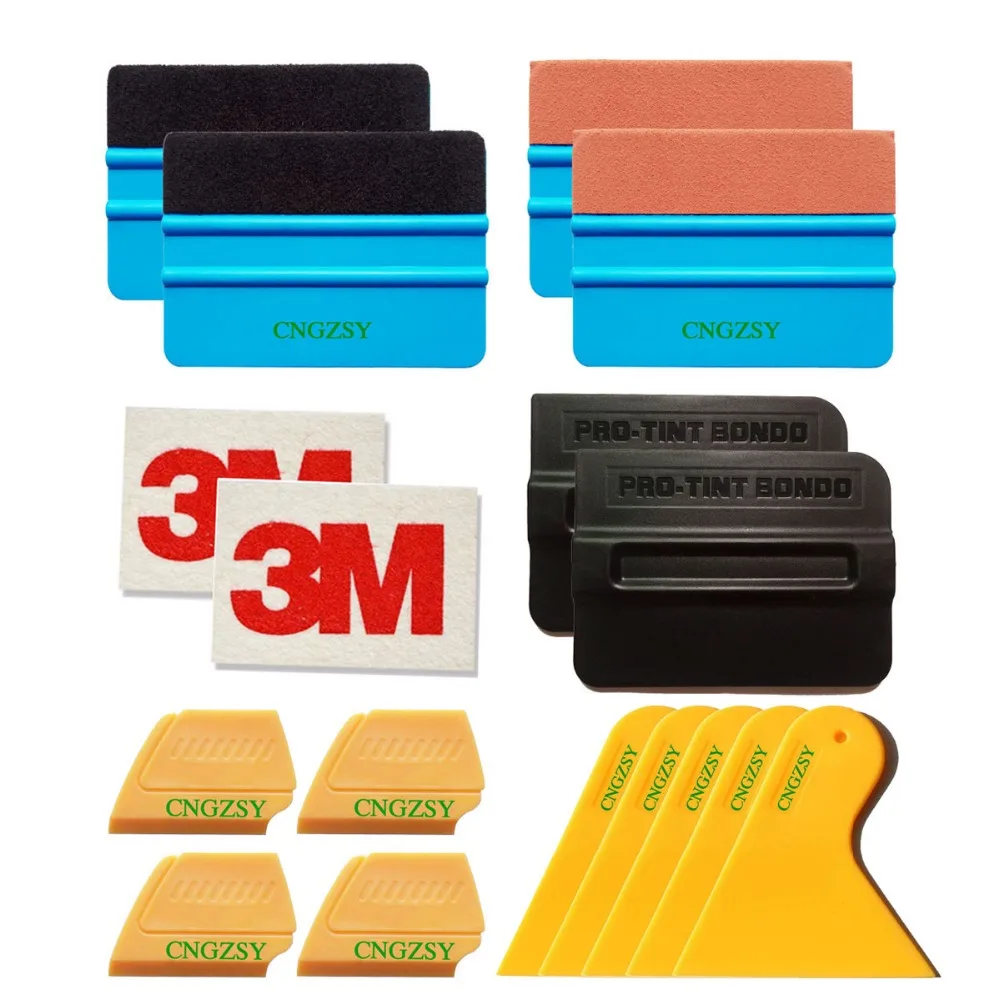 

Car Styling Window Tint Tools 3M Wool Suede Pointed Squeegee Carbon Fiber Vinyl Glass Protective Film Wrap Headlight Scraper K24