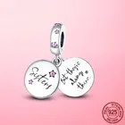 Подвеска-Шарм Сестры навсегда из серебра 925 пробы с розовым цирконием, подвеска под оригинальный браслет Пандора, серебряное ожерелье, ювелирные изделия
