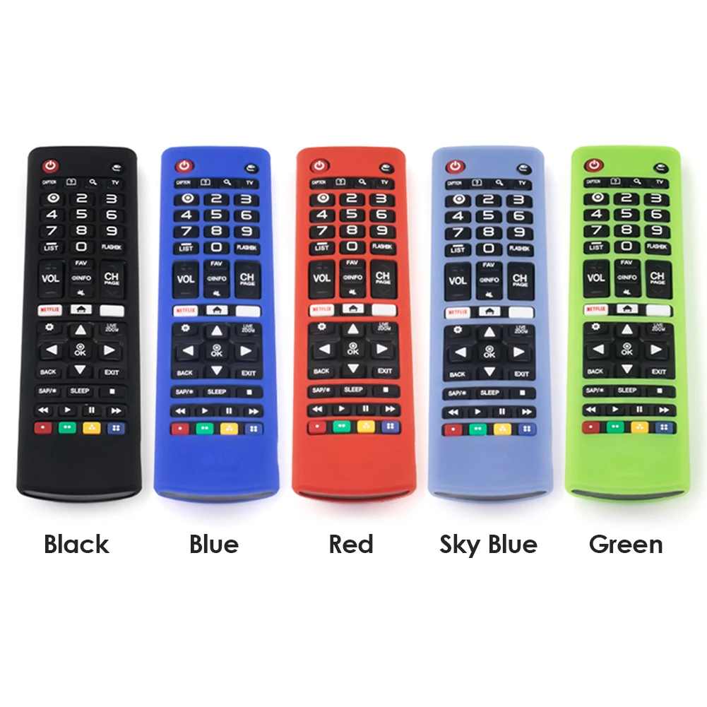 silicone remote controller cases shockproof protective covers for lg tv akb75095307 akb74915305 akb75375604 remote controller free global shipping