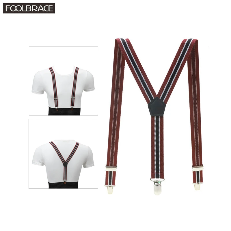 3 зажима Y Back 2 5 см ширина Детские подтяжки для мальчиков и девочек эластичные