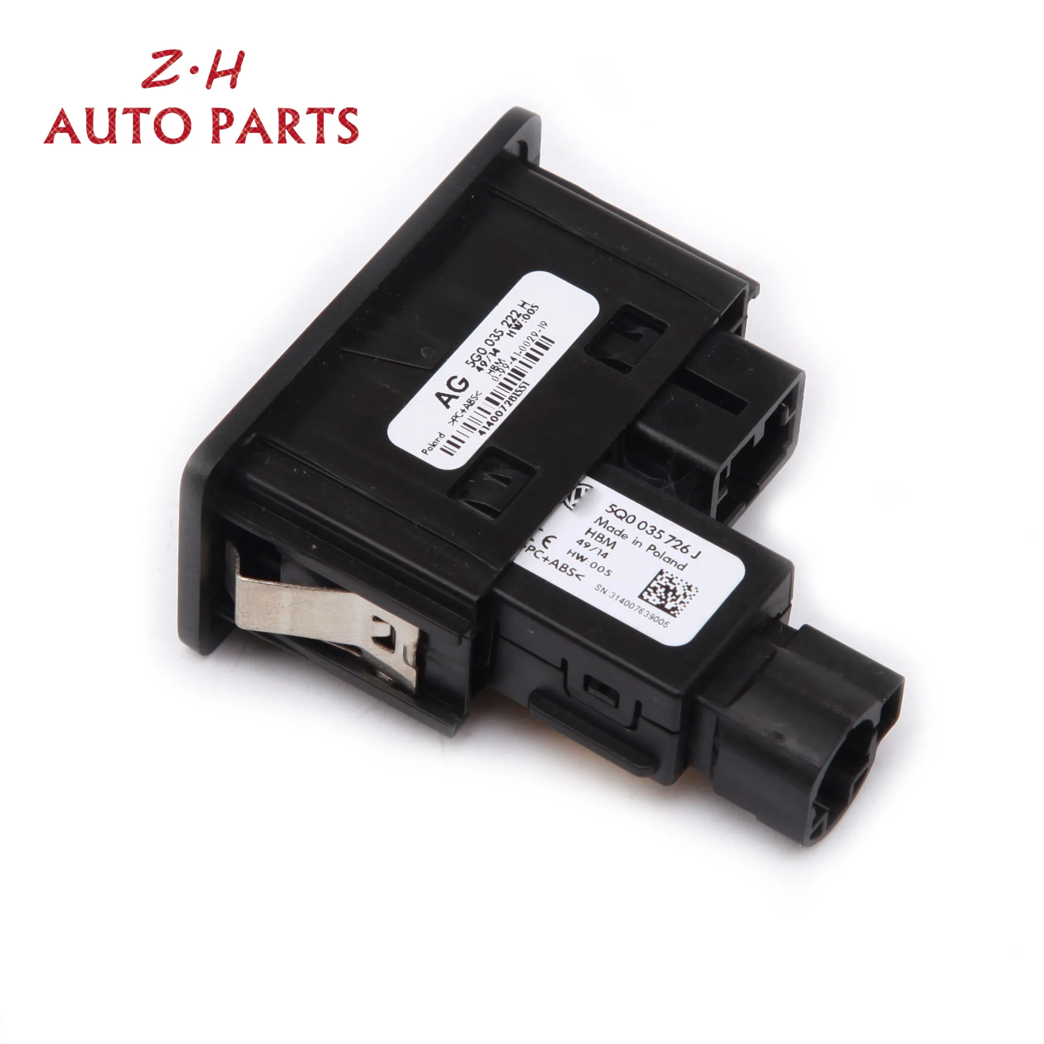 5Q0 035 726 J 5G0035222F USB AUX IN порт в комплекте подключения CarPlay MDI AMI установочный разъем