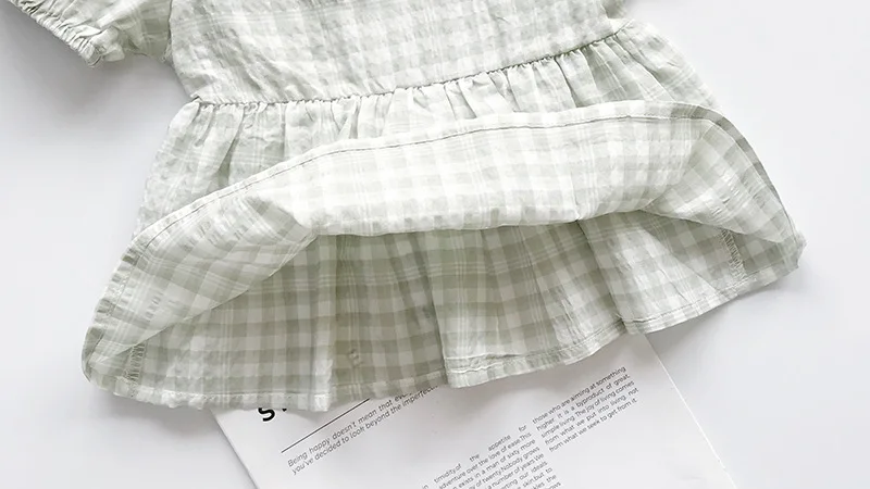 Летняя рубашка для маленьких девочек блузка с короткими рукавами малышей тонкие