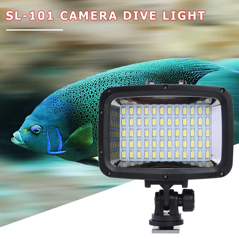sl 101 led diving camera video fill light 1800lm photography lamp for gopro 3 4 lamp professional phone studio accessories free global shipping
