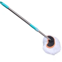 new multifunctional car wwash mop long hhandle telescopic dusting brush soft hair ccleaning tool set