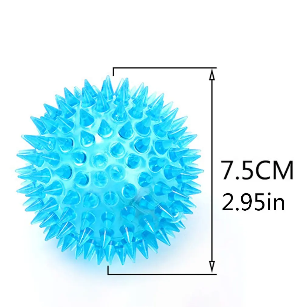 

Pet Toy Ball Pet Vocal Flashing Ball Elastic Soft Rubber Sounding Toy Dog Toy Pet Supplies