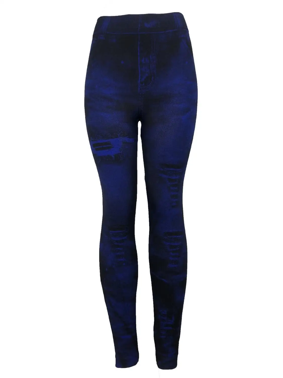 Леггинсы женские джинсовые с высокой талией | Женская одежда