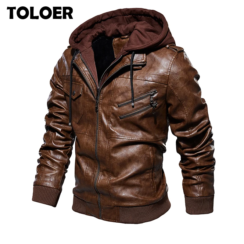 Тактическая мужская куртка из искусственной кожи повседневная кожаная в стиле