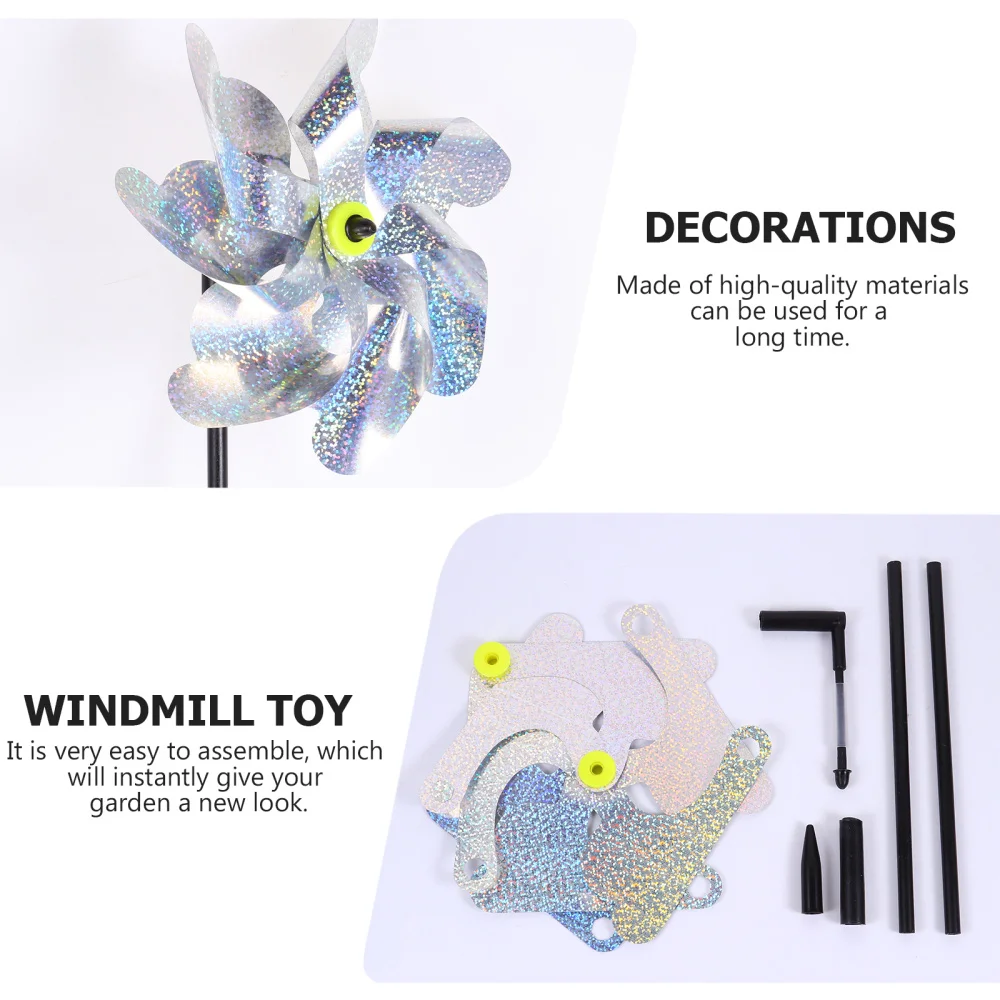 

2Pcs Useful Bird Repeller Bird Repellent Windmill Bird-Driving Wind