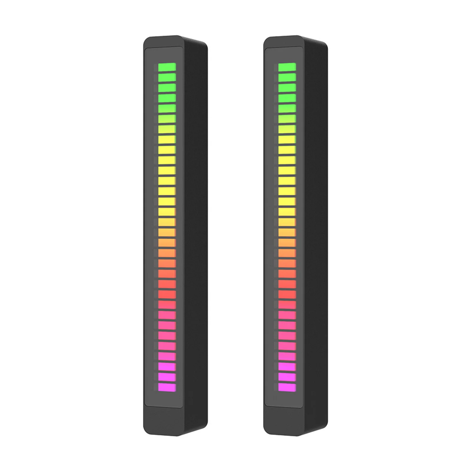 

32 светодиода, подсветка с управлением звуком, USB, с голосовой активацией, ритмисветильник ильник, цветной музыкальный окружающий свет для ав...