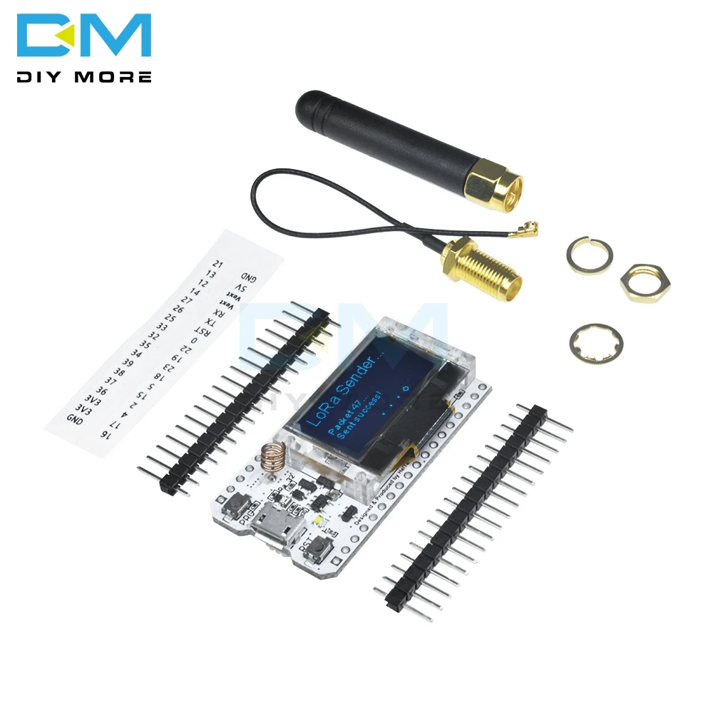 SX1276 ESP32 LoRa 0,96 дюймовый синий светодиодный цифровой дисплей Bluetooth wi-fi-комплект модуль IOT макетная плата для Arduino 868 МГц 915 МГц