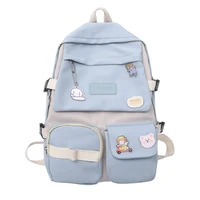 backpack canvas pu backpack nylon anti theft shoulder bag school waterproof trend adult laptop bag blosa hombro mochila sac ados