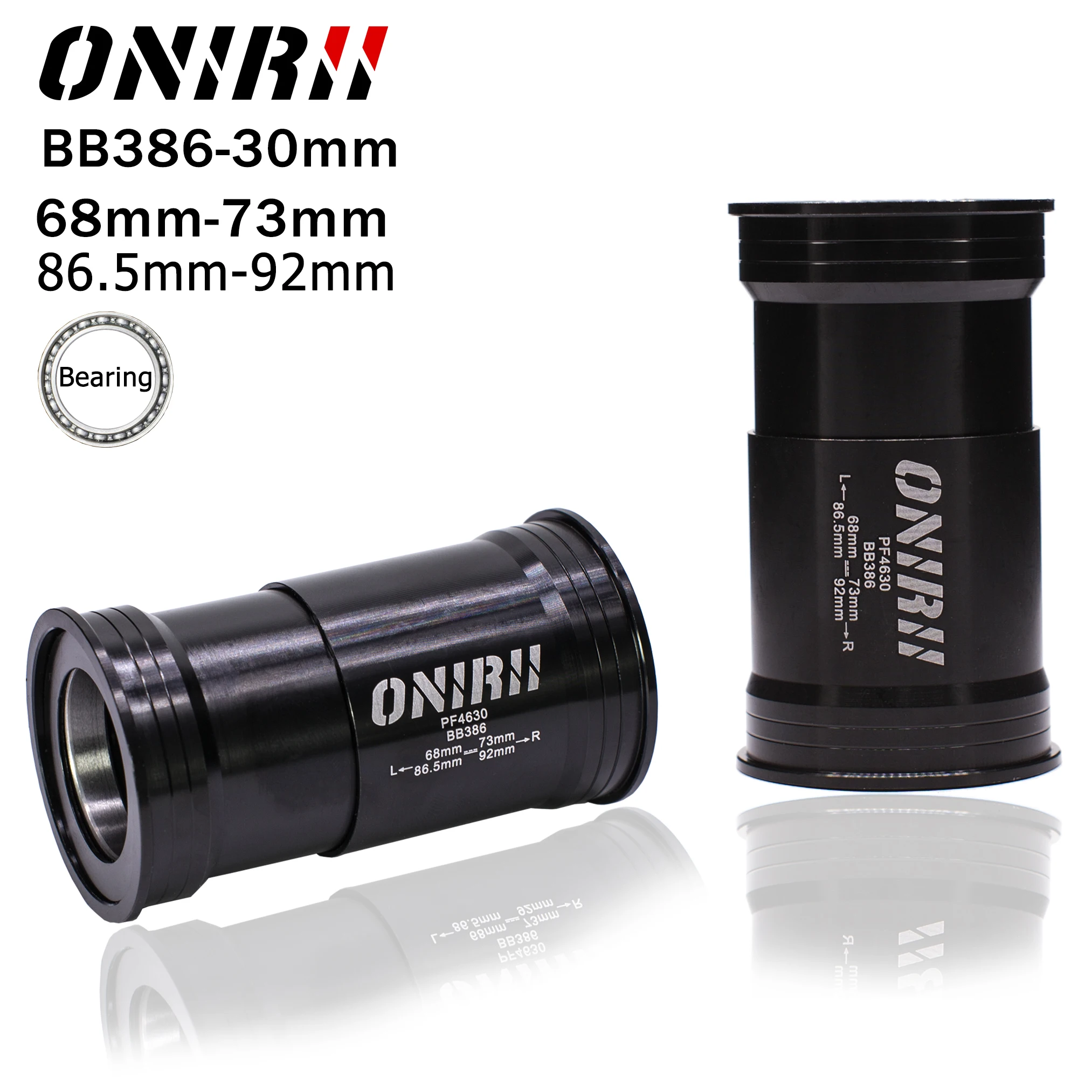 

ONIRII BB386 30mm PF30 Bicycle Press Fit Bottom Brackets Axis For MTB Road Bike Parts BB30 Crankset For SRAM 68/73mm 46mm New