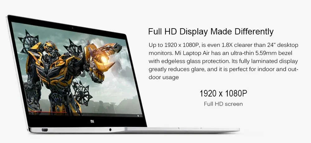 Ноутбук Xiaomi mi Air, 12,5 дюймов, Windows 10, Intel Core m3-8100Y, двухъядерный, 1,1 ГГц, 4 Гб, 128 ГБ, HD mi, ноутбук