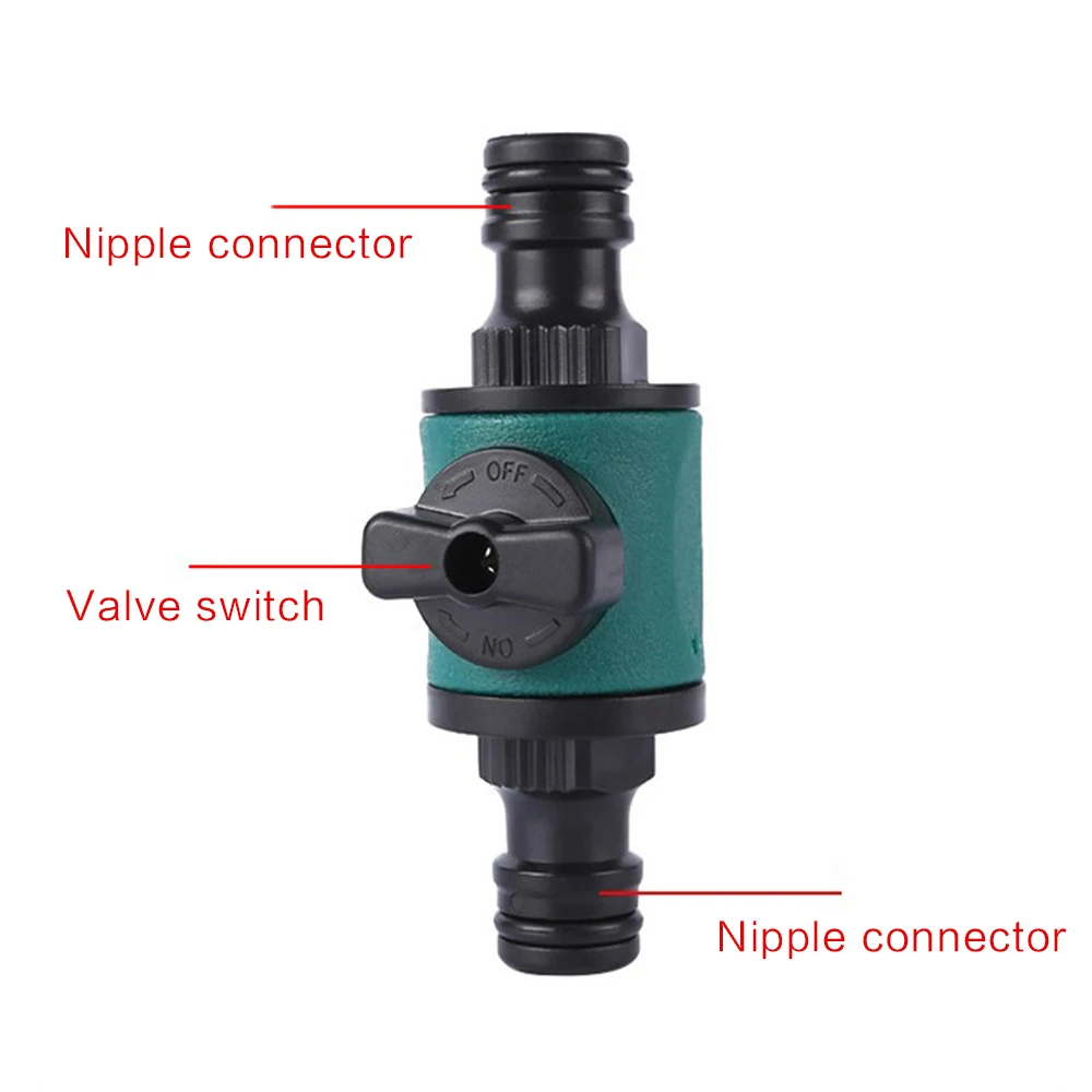 

16mm Hose Quick Connect Plastic Garden with Shut Off with Valve for Water Hose Coupling Release