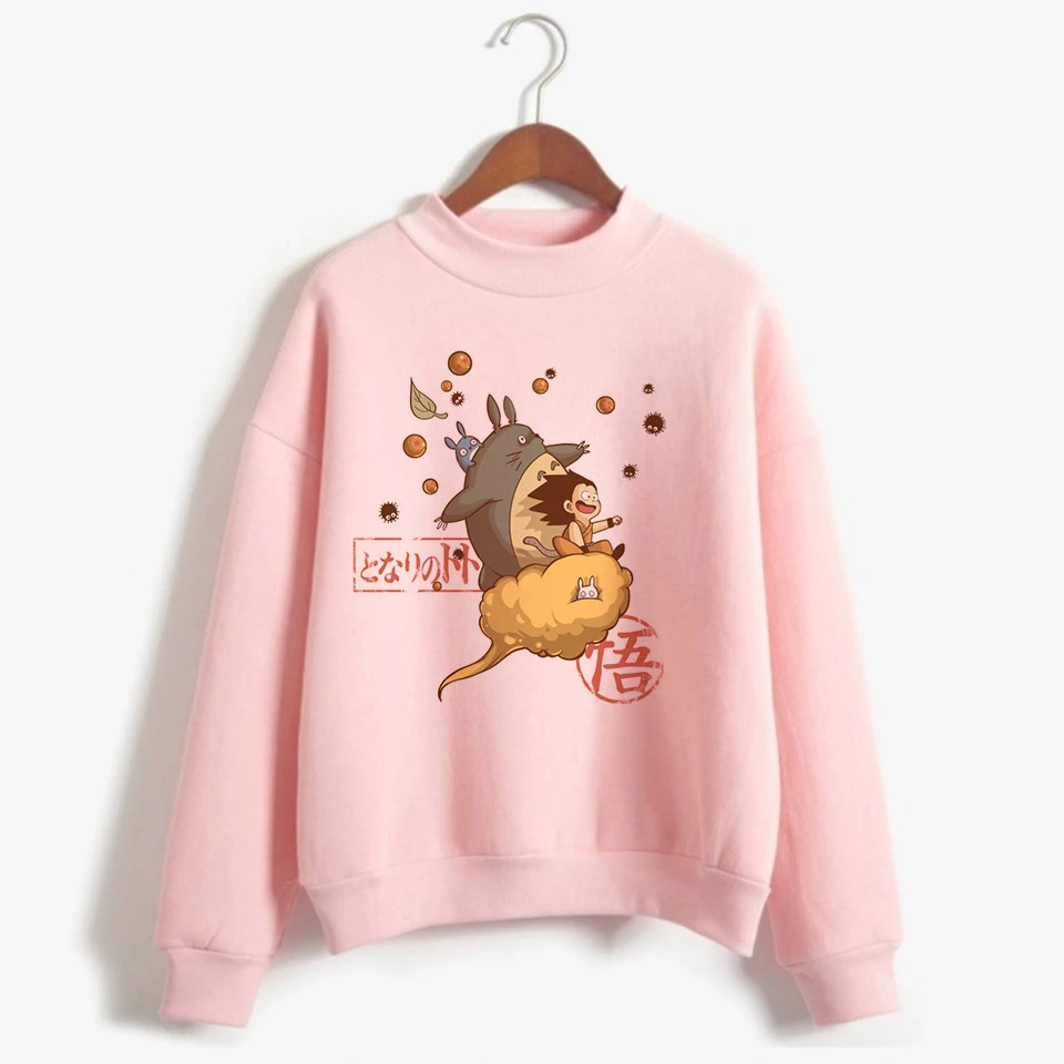 Женская толстовка с капюшоном в стиле Харадзюку от Totoro Studio Ghibli Kawaii Ullzang милый
