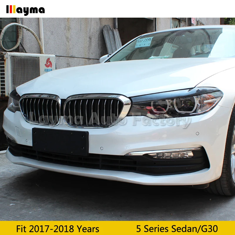 Автомобильные брови из углеродного волокна для BMW 5 серии 525i 4 Двери Седан G30 2017 - 2020