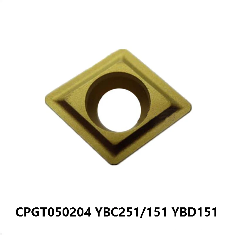 Оригинальный 10 шт. токарный инструмент CPGT 050204 CPGT050204 YBC251 YBD151 YBC151 CPGT0502 карбидная