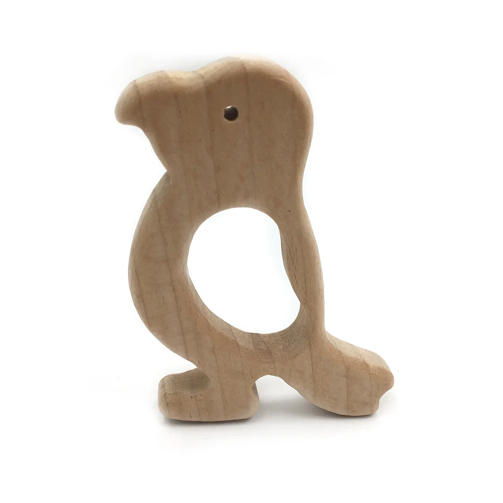 Mordedor de madera para beb&eacute;, cuentas de dentici&oacute;n de madera Natural, accesorios de juguetes, forma de seguridad, cuidado del beb&eacute;, 1 ud.-2