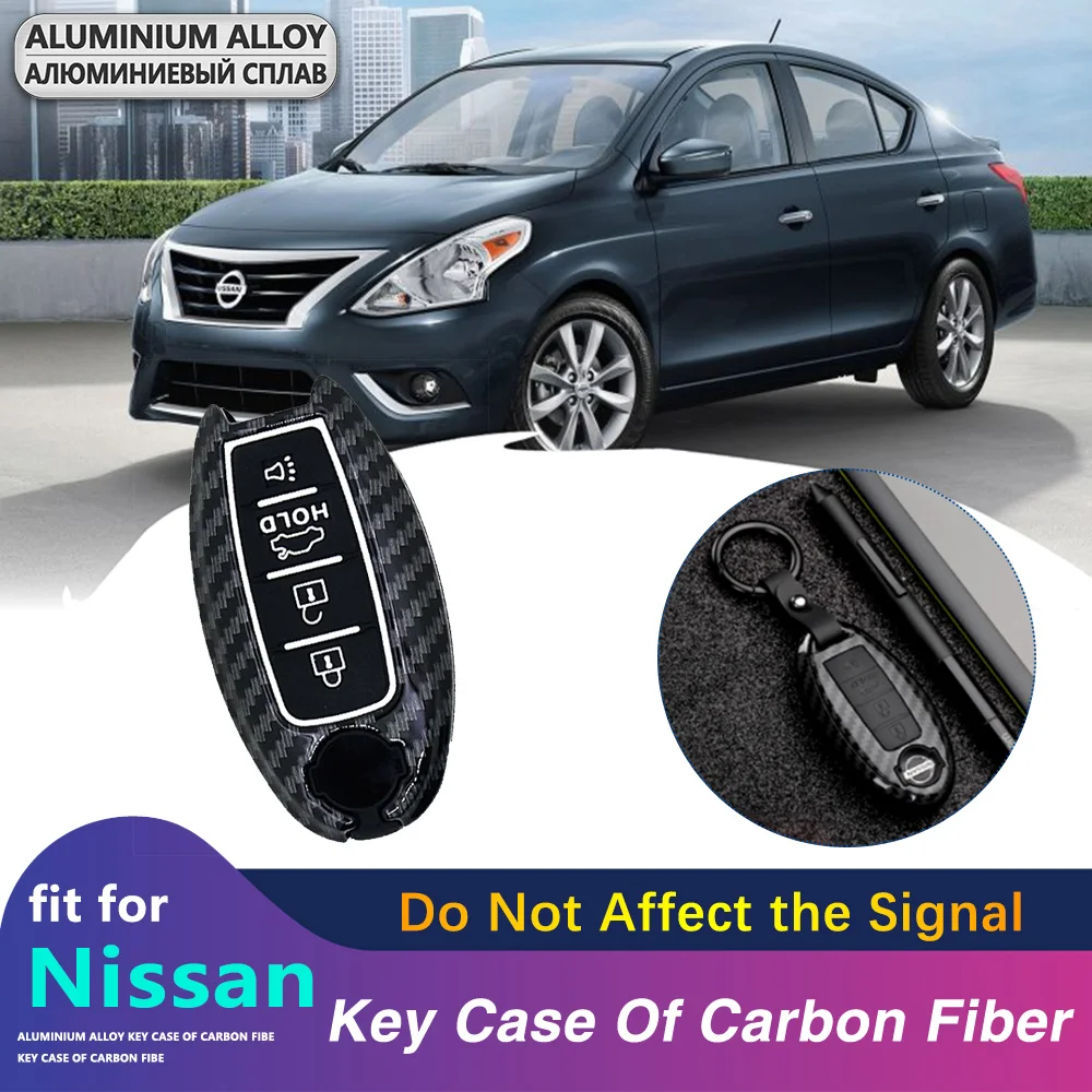 Чехол для ключа автомобиля из АБС углеродного волокна Pattens чехол Nissan Sylphy Sunny Teana