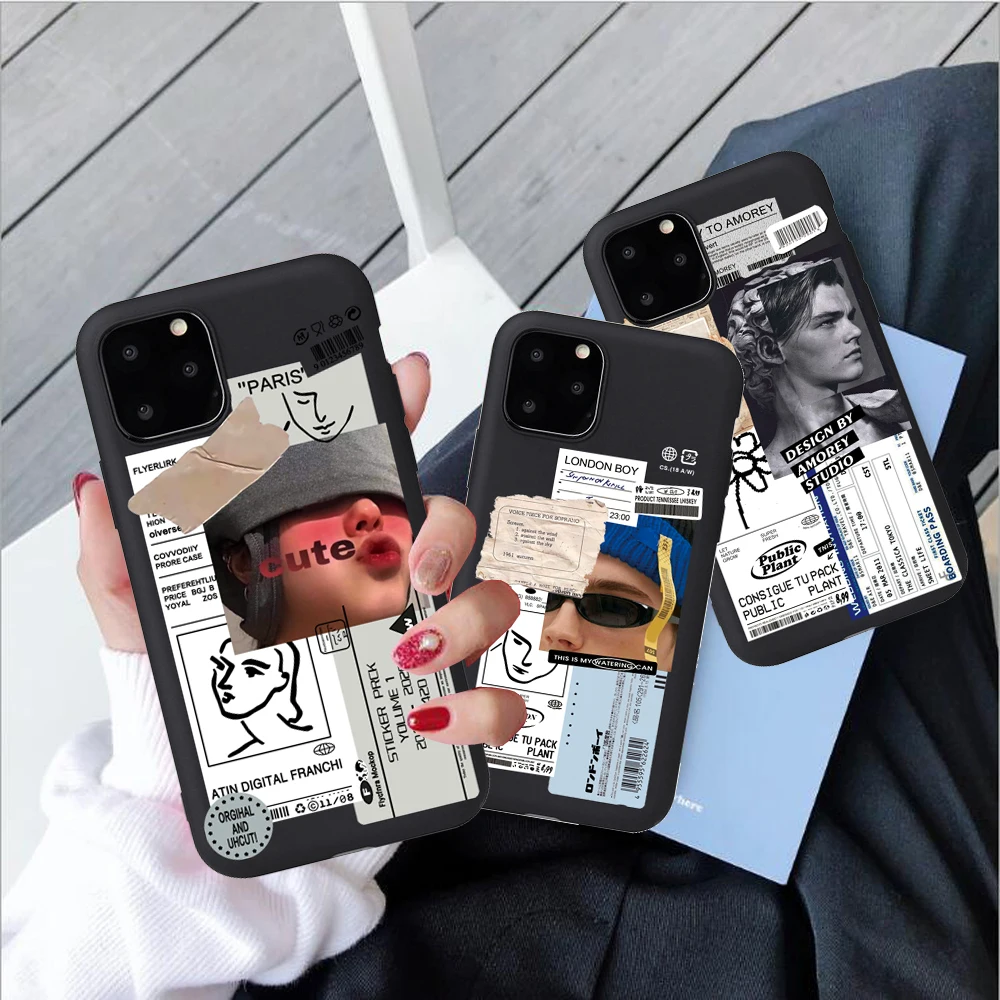 Модный чехол для телефона с надписью iphone 11 Pro Max 7 8 Plus задняя крышка XR XS SE 2020 12mini