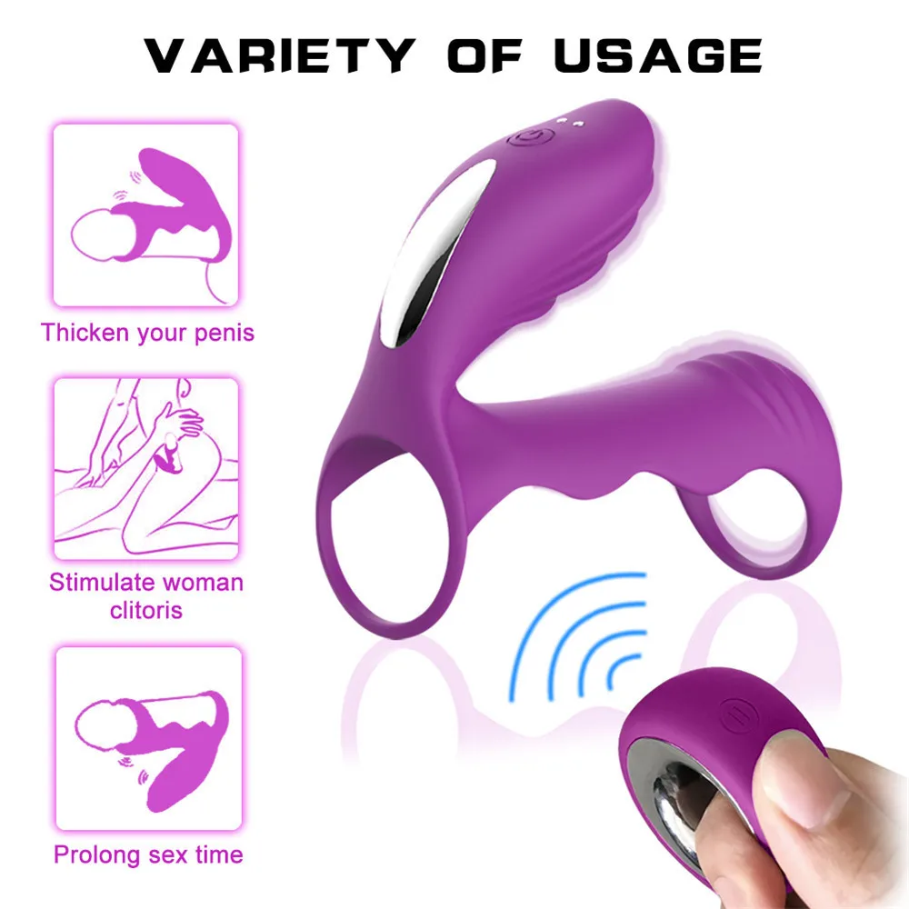 Male Penis Vibrating Ring Delay Ejaculation Cock G Spot Stimulator Clitoris Massager Anal Dildo Vibrator Sex Toys For Men Women | Красота и