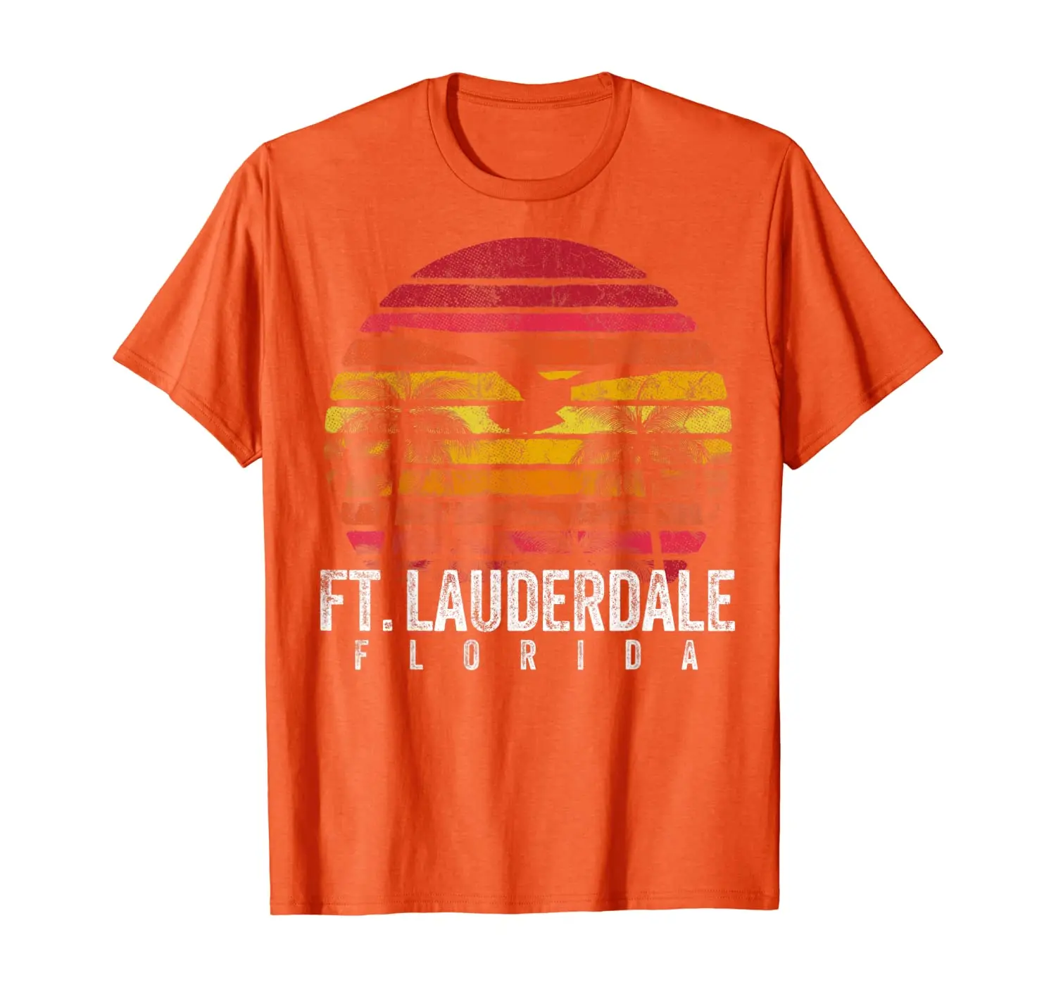 Фут. Винтажная Подарочная футболка в стиле ретро Форт-Лодердейл Флорида FL