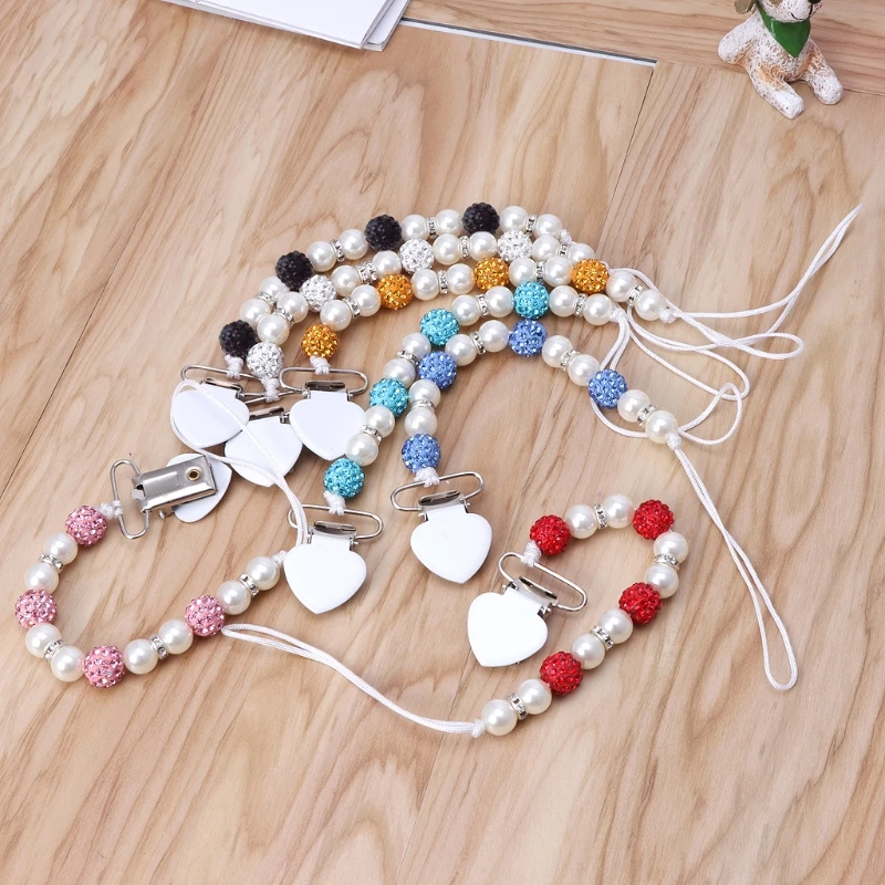 Украшение со стразами ручной работы принцесса цепочка для соски Chupeta зажимы