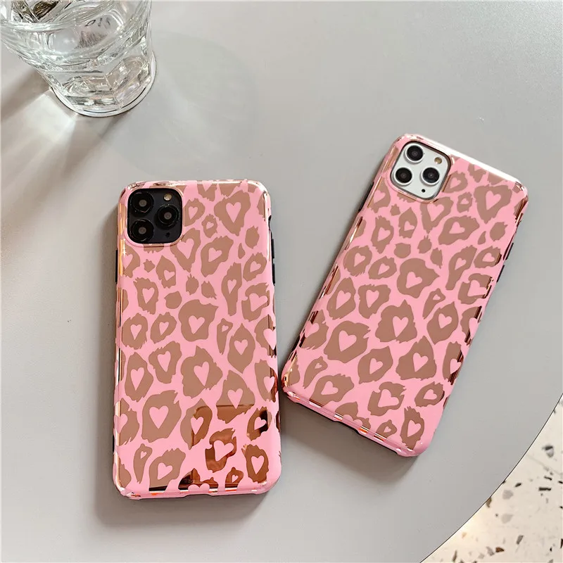 Чехол с леопардовым покрытием для iphone 11 11Pro Max X XR XS мягкий силиконовый чехол из