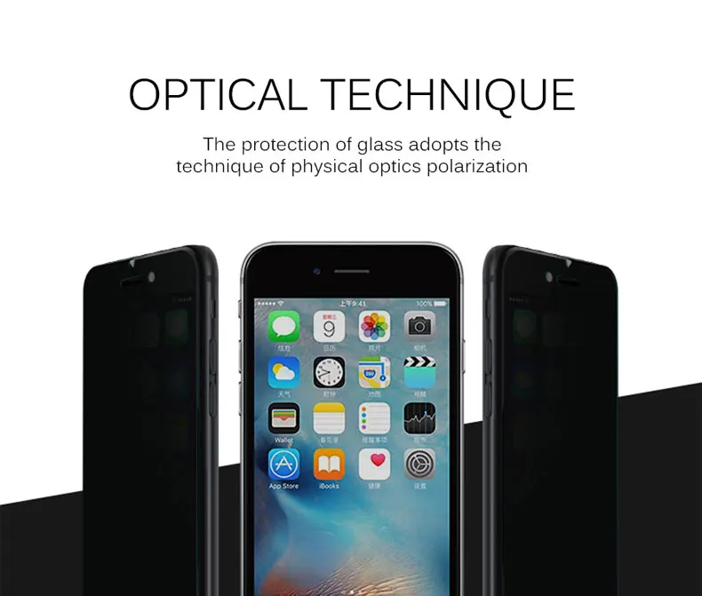 Антишпионское Защитное стекло для iPhone 6, 6 S, 7, 8 Plus, X, XS, XR, закаленное защитное стекло для экрана, Защитная пленка для iPhone Xs Max