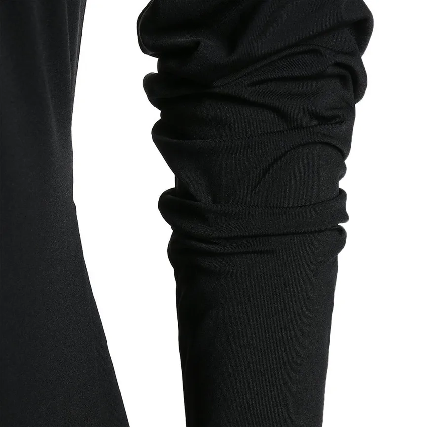 Платье женская маска на Хеллоуин в виде черепа чистый цвет пуловер с длинным