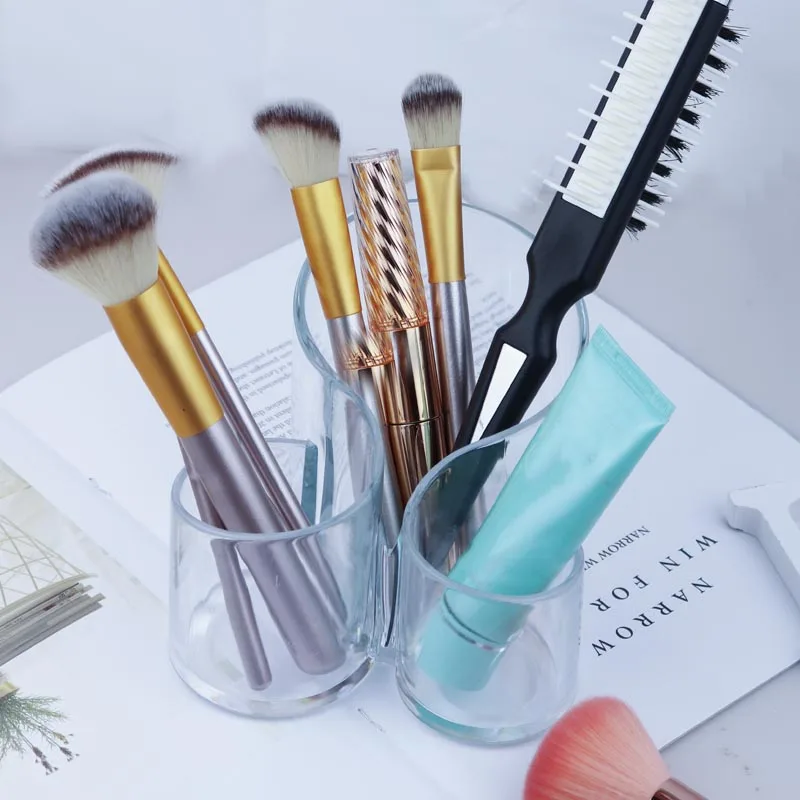 

Transparent Lipstick Cosmetic Organizer Cosmetic Storage Box Makeup Brush Pen Holder Rack Jewelry Display Make Up Tools