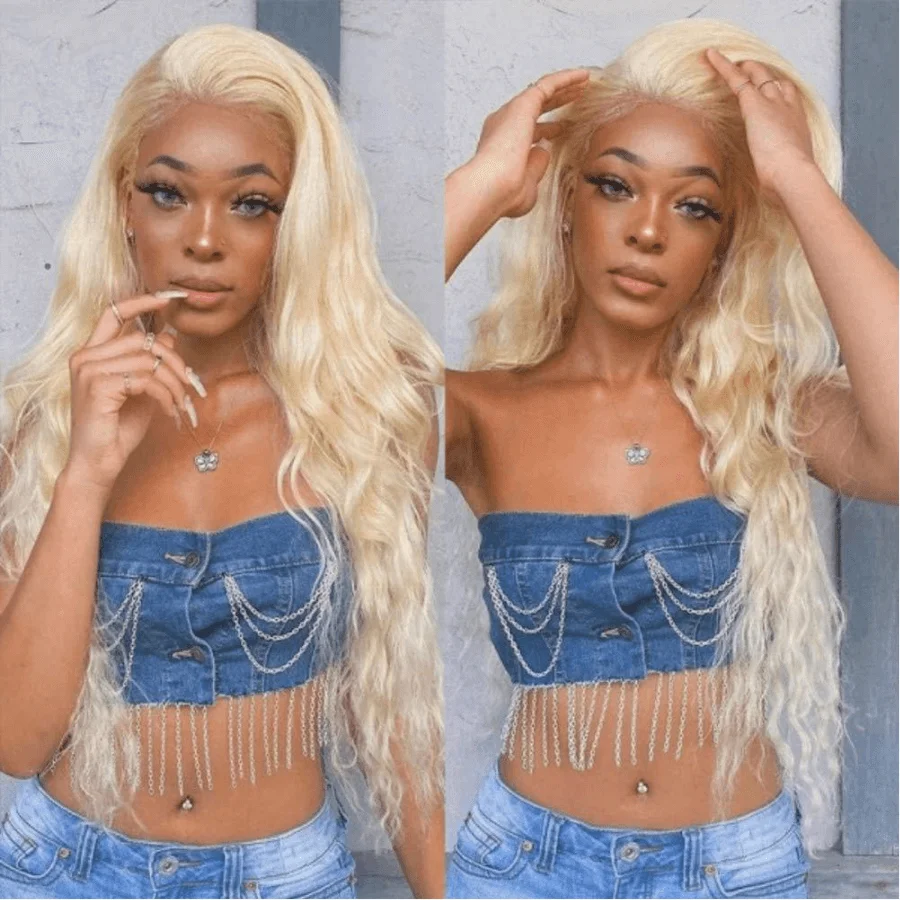 

613 Lace Frontal Wig 13x4 Lace Front Human Hair Wigs Remy Brazilian Body Wave Blonde Lace Front Wigs Human Hair 613 closure wig