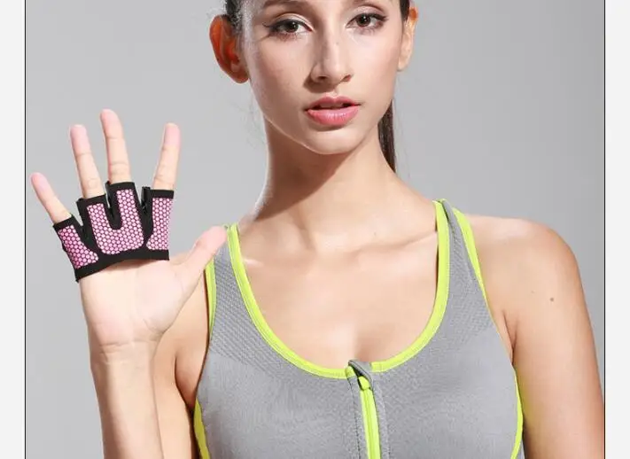 Нескользящие Перчатки для фитнеса защита пальцев йоги профессиональный браслет