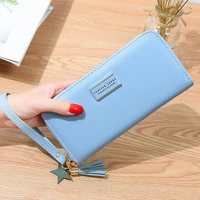 fashion letter women wallet wrist handle phone case long section money pocket pouch handbag womens purse card holders 2020