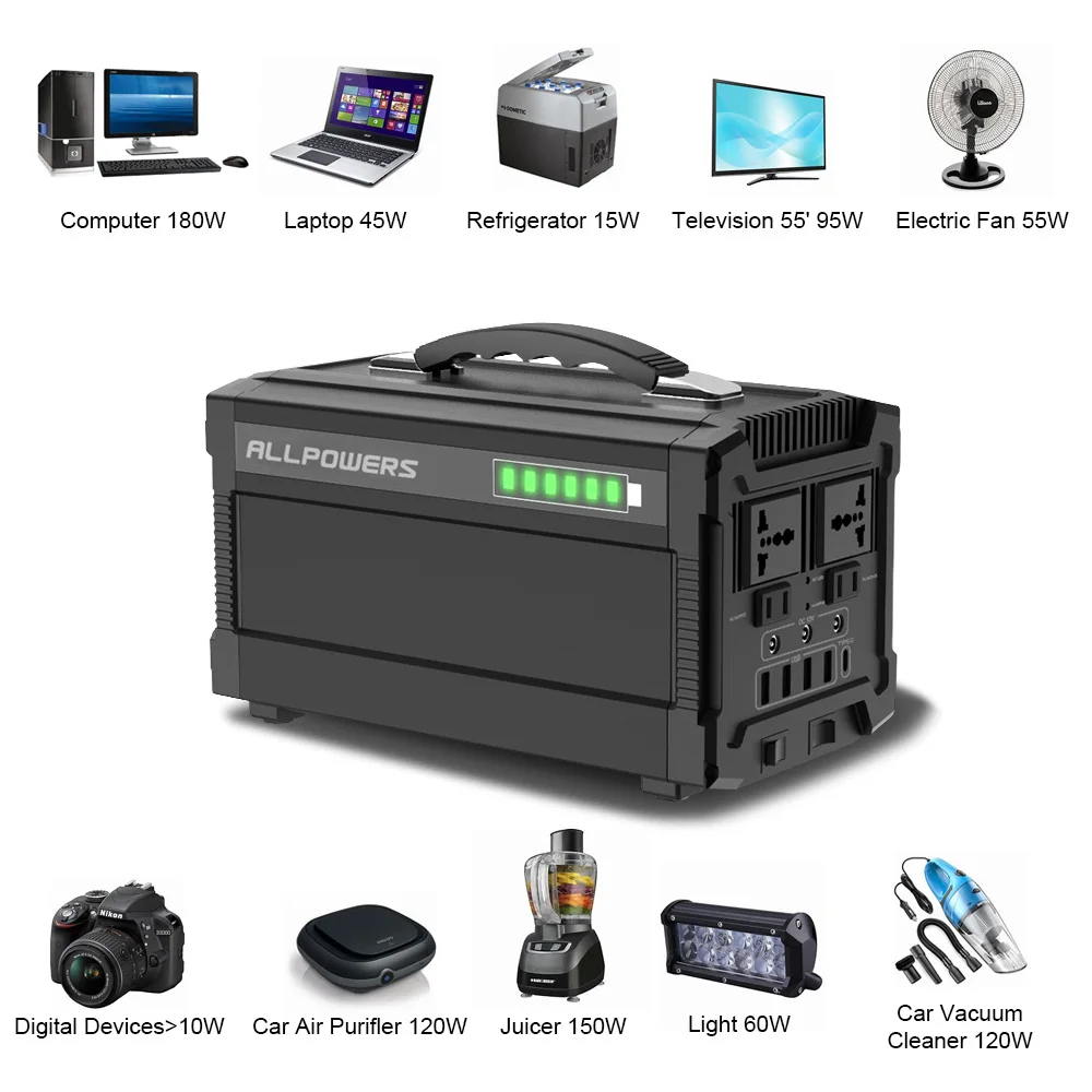 Портативное зарядное устройство на солнечной батарее 220 В 350 Вт 78000 мА · ч станция