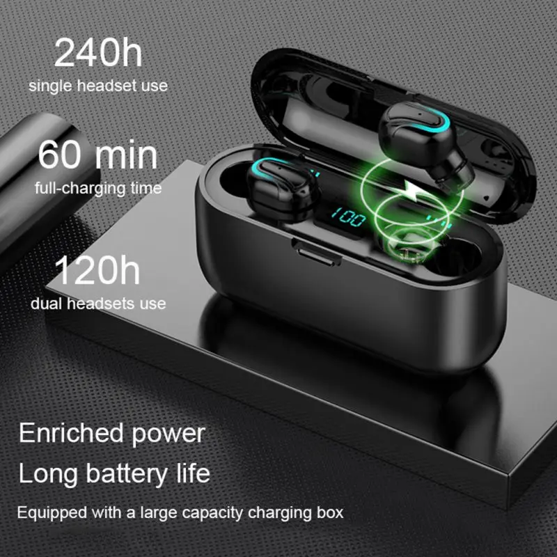 Q32 Hi Fi Bluetooth 5 0 наушники спортивные Blutooth Беспроводные Наушники Громкая связь