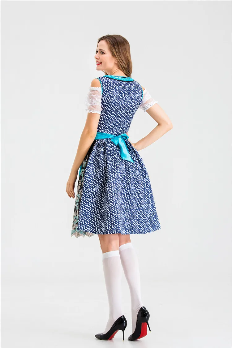 Сексуальный розовый костюм Баварской официантки на Октоберфест Женская