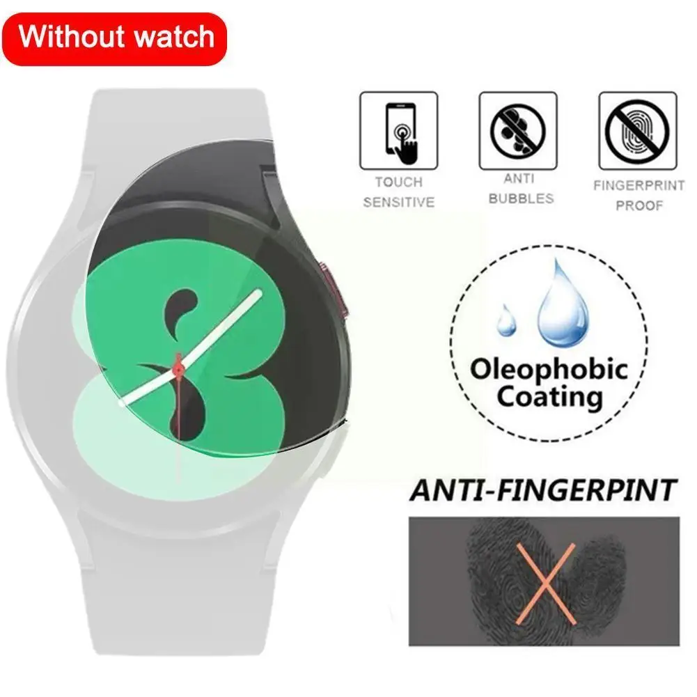 

Tempered Glass Protective Film For Watch 4 Classic 42mm 46mm Watch4 40mm 44mm Screen Protector Co T2x1