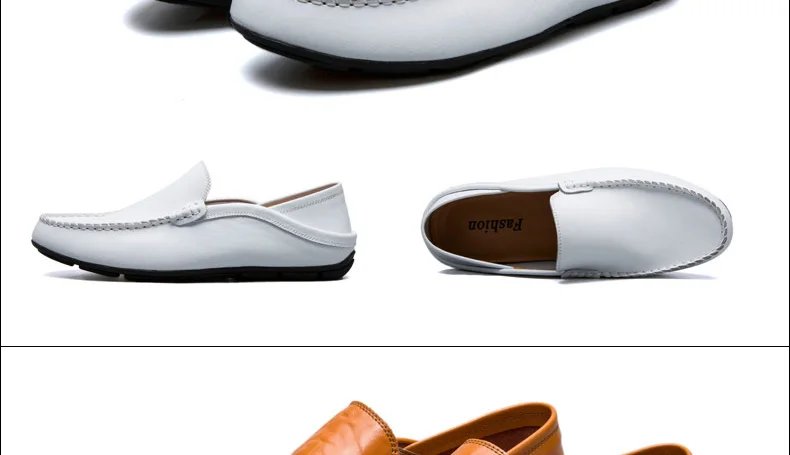 Мужские лоферы; кожаная мужская повседневная обувь; zapatos de hombre mocasines; слипоны; цвет белый, черный; сезон весна-осень; buty meskie; большие размеры 46, 47
