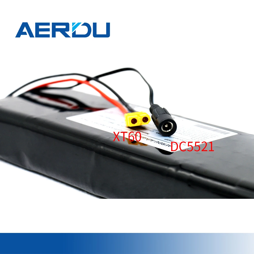 

AERDU 25.9V 7S5P 12.5Ah 18650 Li-ion Battery Pack for Motor Electric Scooter Vehicle Ebike Bicycle 25A BMS with Balance DC XT60