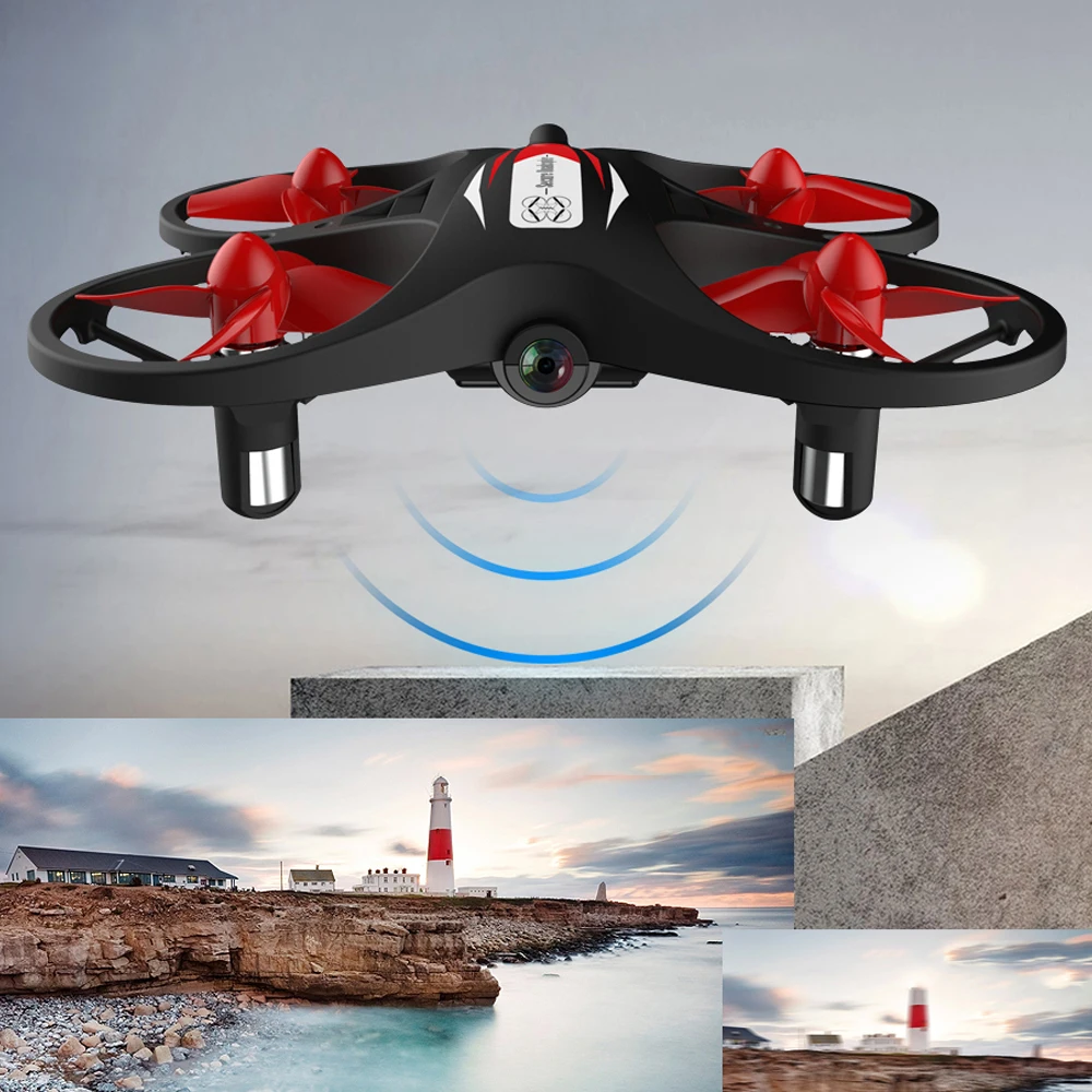 2 4G Безголовый режим мини Квадрокоптер удержание высоты RC Дрон WIFI 720P HD камера