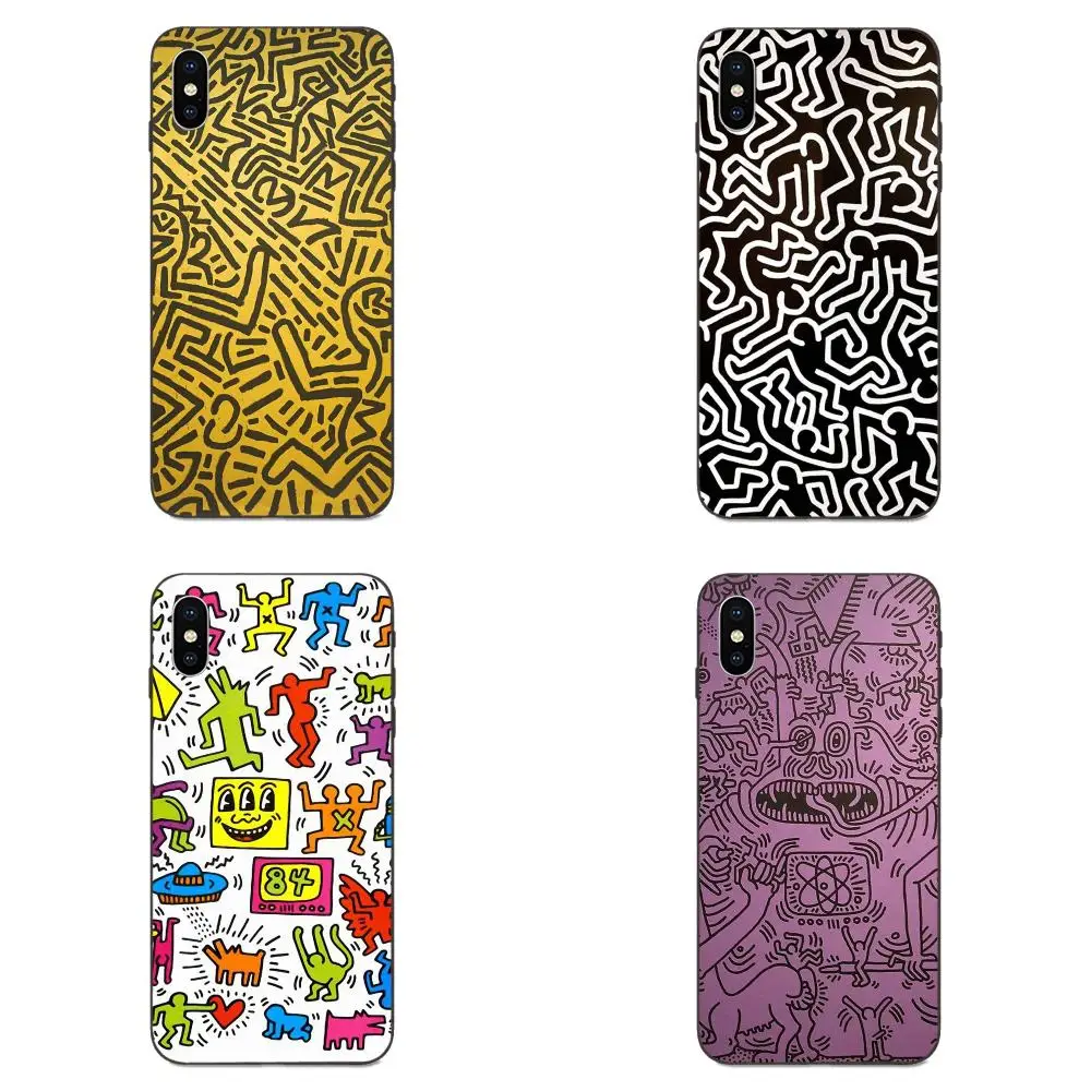 2019 Забавный Кит Харинг работает для Galaxy C5 C7 J1 J2 J3 J330 J5 J6 J7 J730 M20 M30 Ace Core Max Мини Plus Prime