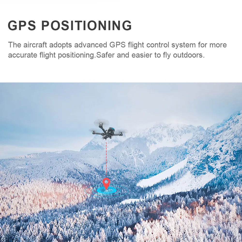 Бесщеточный FPV Дрон 1080P Камера широкий ангел Wi-Fi gps profesional следите за объемный RC