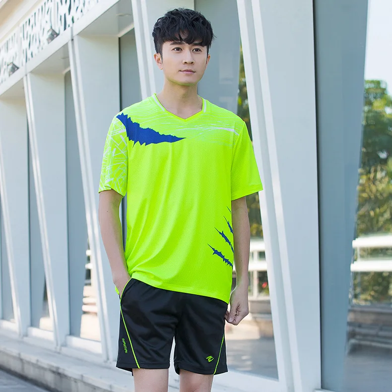 Men and Women Tennis Badminton Jersey Short Sleeve Shirt Shorts Outdoor Sports Suit Training Competition Uniform Sportswear | Спорт и