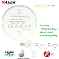 smart zigbee 3 0 200w triac light controller dimmer smart home modified switch with smartthings hue b bridge echo plus alexa